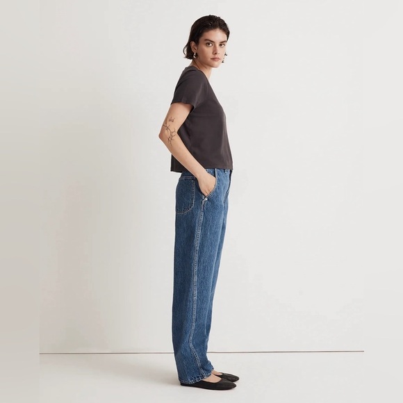 Madewell Small Softfade Cotton Boxy-Crop Tee - Picture 7 of 7